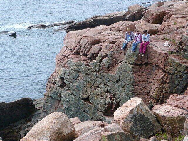 children in arcadia national park